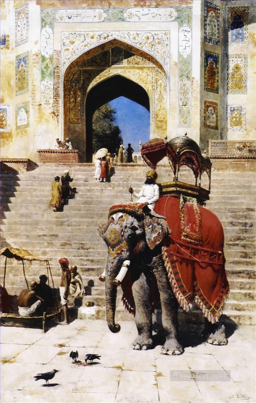 Arab elephant Oil Paintings